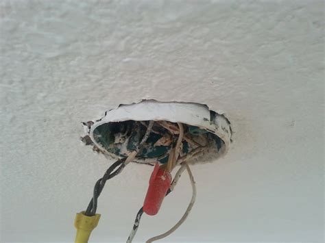 how to replace ceiling electrical box|loose ceiling fan electrical box.